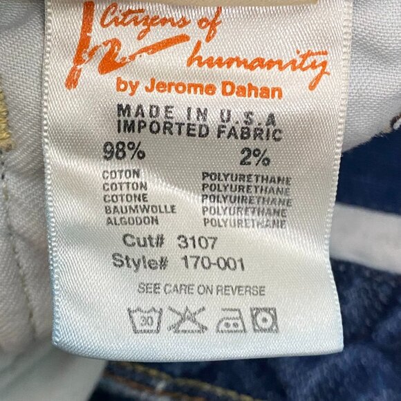 Citizens Of Humanity By Jerome Dahan Style 170-001 Low Rise Flare Y2K Size 29 - Picture 10 of 15